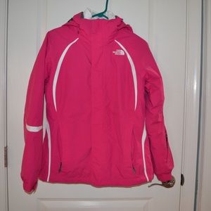 North Face 3-in-1 pink ski jacket women's sz small